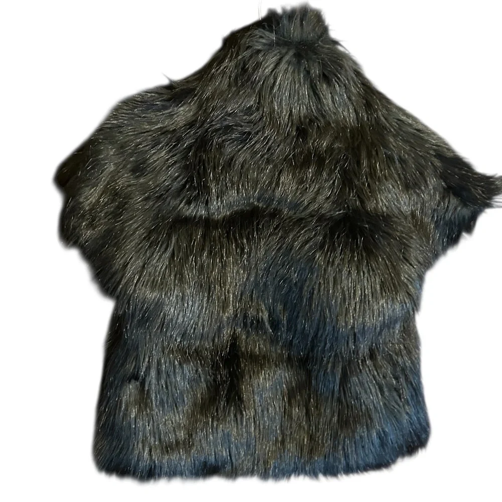 Marc Bouwer Black Faux Fur Jacket/Vest Size M